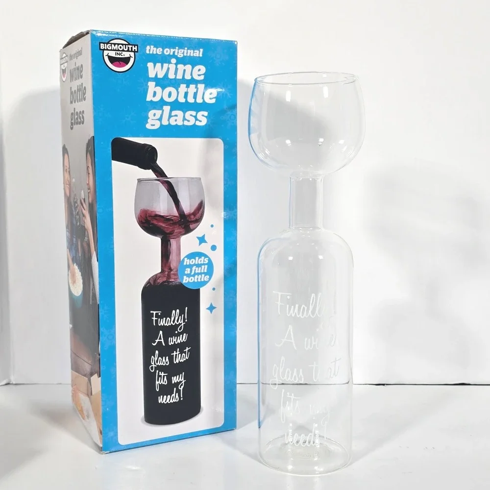 BigMouth Inc The Original Wine Bottle Glass‎ Holds a Full Bottle Novelty Gift
